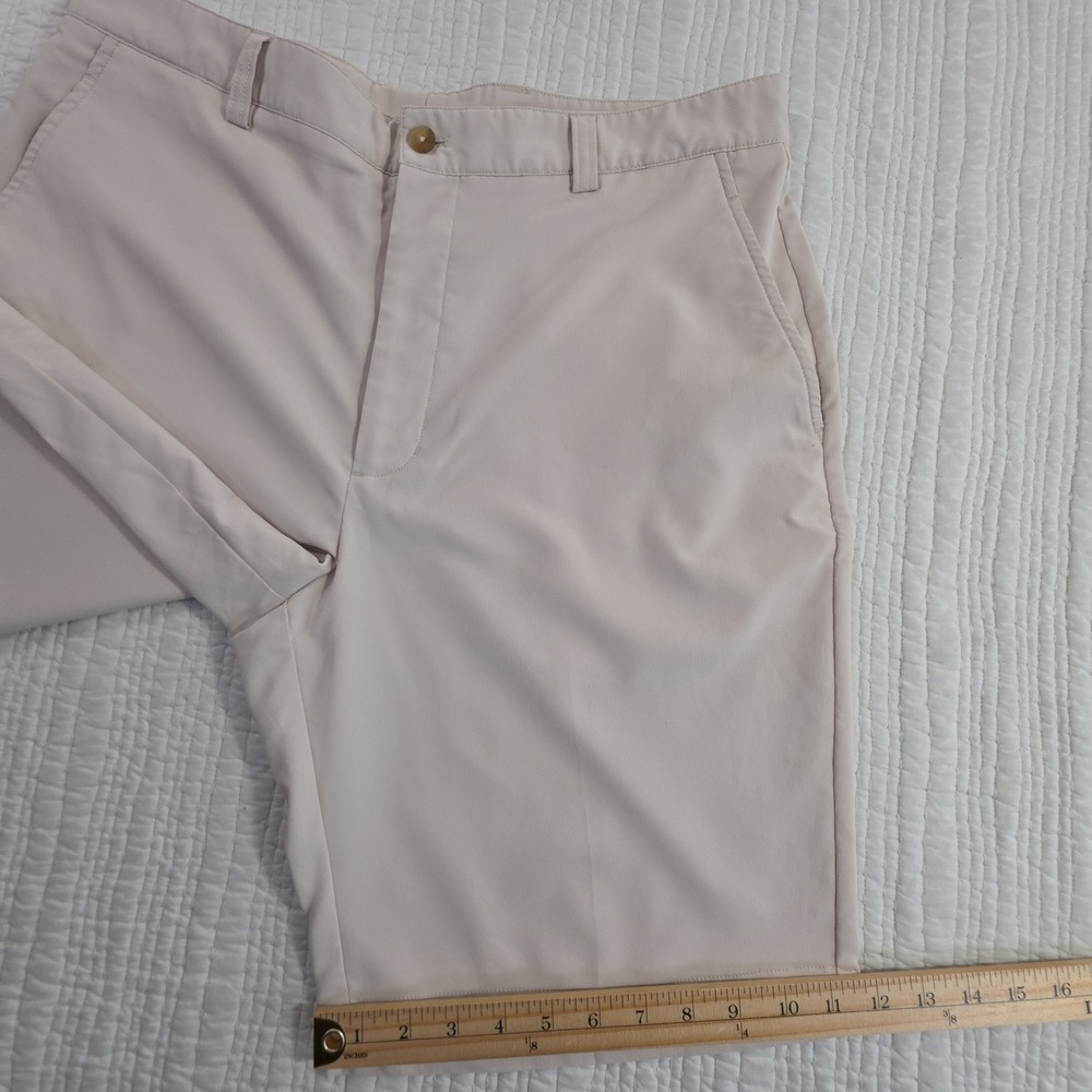 Cutter Buck Men Golf Shorts 36 Tan Performance Stretch Chino Flat Front Inseam - Picture 9 of 11